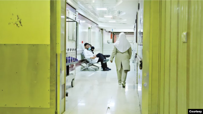 An Iranian hospital is seen in this image published by the state-approved Hamshahri newspaper on Aug. 13, 2022.