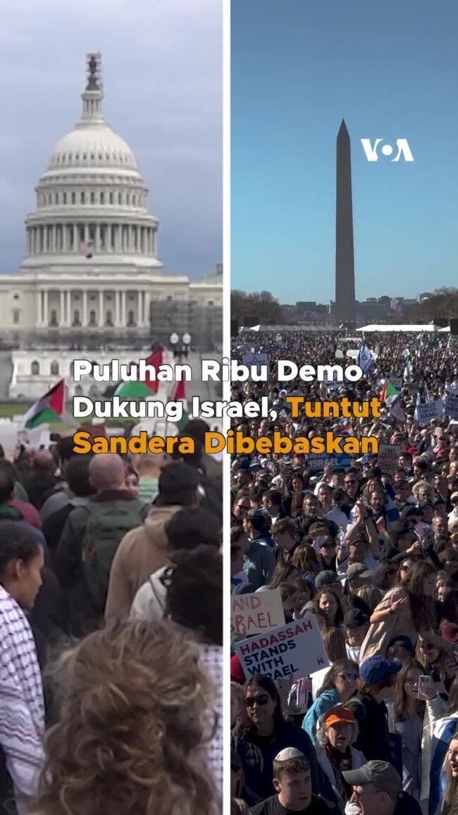 Puluhan Ribu Demo Dukung Israel, Tuntut Sandera Dibebaskan