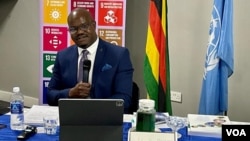 FILE - Zimbabwean spokesman Nick Mangwana, Mutare, Zimbabwe. (Columbus Mavhunga/VOA)