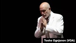 American actor John Malkovich at Ohrid summer festival playing the leading role in The Infernal Comedy: Confessions of a Serial Killer