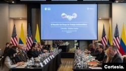 Una imagen de la Tercera Reunión del Grupo de Trabajo Antinarcóticos Estados Unidos-Colombia, celebrada en Bogotá el lunes 25 y martes 26 de septiembre de 2023. [Foto: Cortesía de la Cancillería de Colombia].