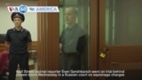 VOA60 America - WSJ reporter Evan Gershkovich on trial in Russia