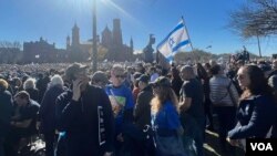 Skup podrške Izraelu u Vašingtonu (Foto: Jovana Djurovic/VOA)