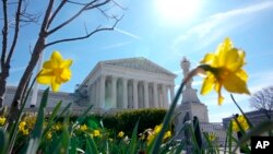 ARCHIVO - La Corte Suprema de Estados Unidos se ve el martes 21 de marzo de 2023 en Washington. (Foto AP/Mariam Zuhaib)