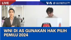 Laporan VOA untuk Kompas TV: WNI di AS Gunakan Hak Pilih Pemilu 