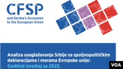 Godišnji izveštaj ISAC fonda o stepenu usaglašenosti spoljne politike Srbije sa EU (foto: screenshot)