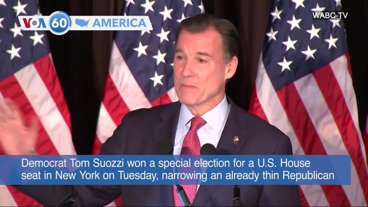 Voa60 America Democrat Tom Suozzi Wins Special Election For Us House Seat In Ny 4932