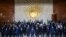 Chefes de Estado africanos posam para fotografia na abertura da 37ª Sessão Ordinária da Assembleia da União Africana em Adis Abeba,17 fevereiro 2024