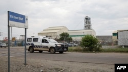 Une vue générale de la mine d'Impala Platinum, à 150 km de Johannesburg.