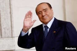 FILE: Pemimpin Forza Italia dan mantan Perdana Menteri Silvio Berlusconi di Istana Quirinale, Roma, Italia, 21 Oktober 2022. (REUTERS / Guglielmo Mangiapane)