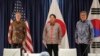 미한일 외교장관 ‘북한 ICBM 강력 규탄’ 공동성명…”안보 협력 강화할 것”