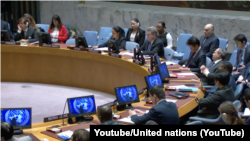 Sednica Saveta bezbednosti UN o Kosovu, 22. aprila 2024. (Foto: Youtube/United nations)