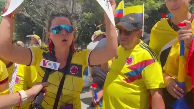 La Voz de América entre aficionados colombianos y uruguayos en Charlotte