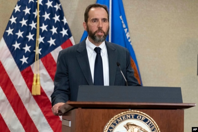 FILE - Special counsel Jack Smith speaks to reporters, in Washington, June 9, 2023.
