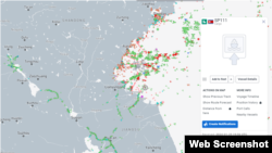 북한 선박 SP111호가 중국 롄윈강 인근 해역에 떠 있다. 이 선박은 국제해사기구(IMO) 고유번호 대신 해상이동업무식별번호(MMSI)만을 외부로 발신했다. 자료=MarineTraffic