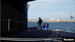 زیردریایی هسته‌ای آمریکا در سواحل کره جنوبی