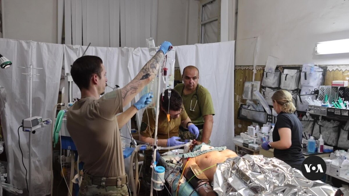 Medics Set Up Blood Transfusion Station Near Donbas Front Line