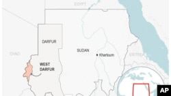 Sudan, Darfur map