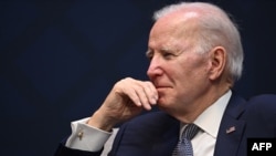 FILE - US President Joe Biden during the AUKUS summit at Naval Base Point Loma in San Diego, Calif., on March 13, 2023. 