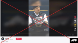 AI-made Deepfake on TikTok of presidential candidate Prabowo Subianto also speaking fluently in Arabic Photo credit: AFP