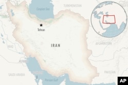 This is a locator map for Iran with its capital, Tehran.