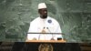 Le président guinéen Mamady Doumbouya à la 78e Assemblée générale des Nations Unies au siège de l'ONU à New York, le 21 septembre 2023.
