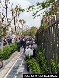 اعتراضات بازنشستگان مخابرات، تهران، یک‌شنبه ۲۰ فروردین ۱۴۰۲