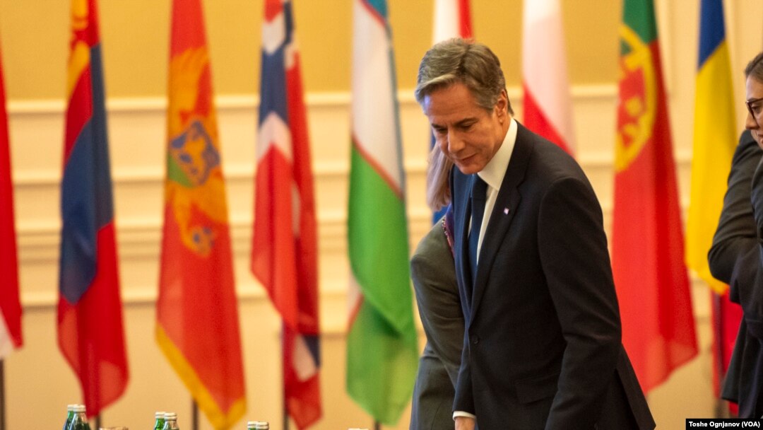 Američki državni sekretar Entoni Blinken na 30. ministarskom savetu OEBS-a u SKoplju, 29. novembra 2023.