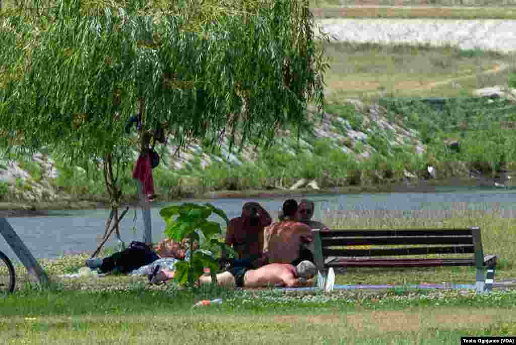 Heatwave in Skopje with temperatures at 40 degrees Celsius