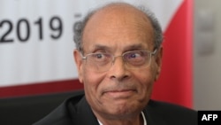 L'ancien président tunisien Moncef Marzouki (Photo HASNA / AFP)