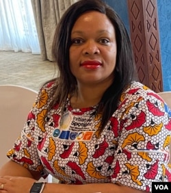 Sally Ncube, representative for rights group Equality Now in southern Africa, in Harare, Zimbabwe, on Feb. 16, 2024, said the nation must protect all its citizens, including people in the LGBTQ community. (Columbus Mavhunga/VOA)