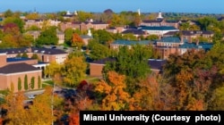 The fall colors at Miami University.