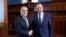 Ceyhun Bayramov və Sergey Lavrov (Mənbə: Rusiya Xarici İşlər Nazirliyi)