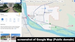 Thủ phủ Pierre của bang South Dakota, Mỹ, trên Google Map.