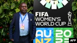 FILE — Zambia's coach Bruce Mwape at a football draw ceremony for the 2023 FIFA Women's World Cup held in Auckland, New Zealand, Oct. 22, 2022