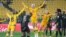 Sweden's Amanda Ilestedt reacts after scoring her team's second goal during the Women's World Cup Group G soccer match between Sweden and South Africa in Wellington, New Zealand, July 23, 2023.