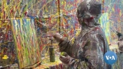 Virginia Visitors Splatter Stress Away in Paint Room