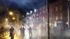 Dublin’de dün öğleden sonra çocukların da bulunduğu beş kişinin bıçaklanması sonrasında göçmen karşıtı bir grup, kamu araçlarına ve mağazalara zarar verdi