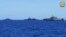 필리핀군이 제공한 사진. 왼쪽부터 호주 해군 함정 HMAS Warramunga, 일본 해상자위대 JS Akebono, 미국 해군 함정 USS Mobile(LCD-26).