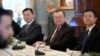 FILE - Menteri Departemen Penghubung Internasional PKT Republik Rakyat China Liu Jianchao, (kedua dari kanan), selama pertemuan dengan Menteri Luar Negeri Antony Blinken di Departemen Luar Negeri di Washington, D.C., 12 Januari 2024.