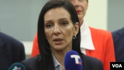 Marinika Tepić, funkcionerka opozicione koalicije Srbija protiv nasilja (Foto: Milica Vučković/Fonet)