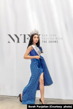 Sarah Panjaitan berpartisipasi di New York Fashion Week, Februari 2023. (Foto: Sarah Panjaitan)