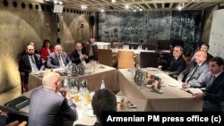 Մյունխենի համաժողովի շրջանակներում կայացել է Հայաստանի և Ադրբեջանի առաջնորդների հանդիպումը Գերմանիայի կանցլերի միջնորդությամբ, փետրվարի 17, 2024թ., լուսանկար՝ ՀՀ վարչապետի կայք