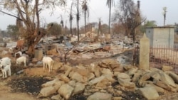  စစ်ကောင်စီရဲ့ ထပ်ဆင့် တိုက်ခိုက်မှုတွေကြောင့် ပဇီကြီး တရွာလုံးနီးပါး မီးလောင်ကျွမ်းသွား
