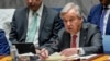FILE - United Nations Secretary-General António Guterres speaks, Jan. 23, 2024, at United Nations Headquarters. 