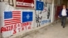 Anti-Russian and pro-EU graffiti in Tbilisi. (Lisa Bryant/VOA)