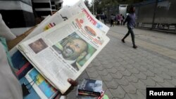 FILE - A vendor sells a newspaper in Addis Ababa, Ethiopia, Dec. 10, 2019. A report released in January by an Ethiopian nonprofit found that of the 80 journalists in leadership positions, only four are women.