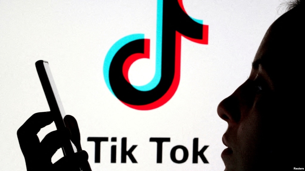 资料照片：TikTok的标志。(photo:VOA)