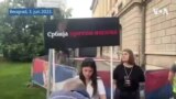 Učesnici protesta ostavili poruke ispred Predsedništva Srbije