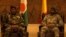 FILE — Niger's transitional president general Tchiani visits Malian military authorities in the nation's capital, Bamako.
